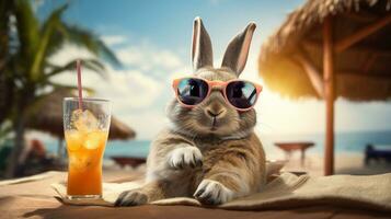 Chillin' Bunny A Rabbit's Tropical Getaway photo