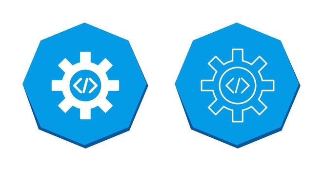 Unique Code Optimization Vector Icon