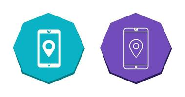 icono de vector de servicio gps único