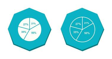 icono de vector de gráfico circular