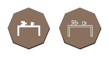 Unique Study Desk Vector Icon