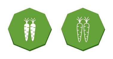 icono de vector de zanahorias