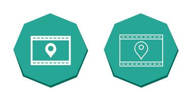 Unique Location Web Advertising Vector Icon