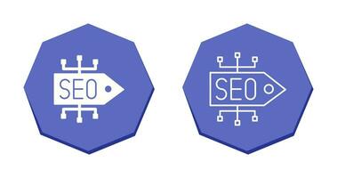 icono de vector de etiqueta seo