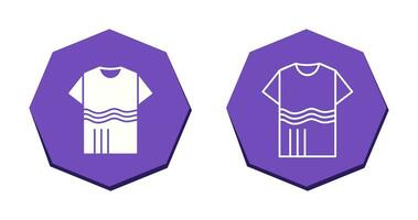 T Shirt with lines Vector Icon