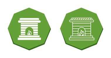 Fireplace Vector Icon