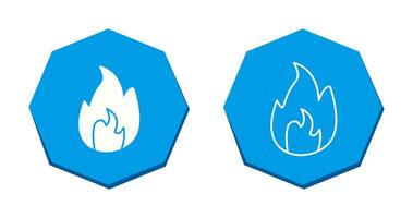 Unique Flame Vector Icon