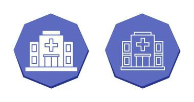 icono de vector de hospital