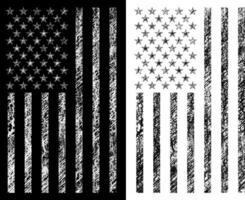 Grange USA flag silhouette vector illustration