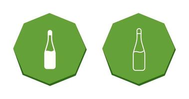 icono de vector de botella de champán