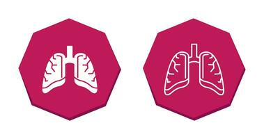 icono de vector de pulmones