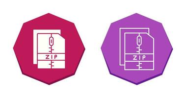 icono de vector de archivo zip