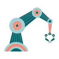 Robot arm. Mechanical hand vector design