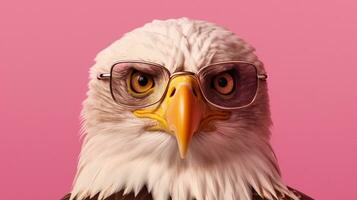 Generative AI, Cool Eagle A Majestic Avian with Style photo