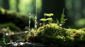 Generative AI, Nature's Tapestry A Delicate Wildflower Meadow Unveiled photo