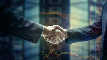 Fusion of Business and Technology Handshake Digital photo