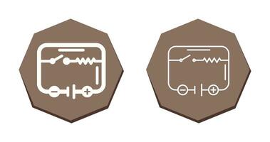 icono de vector de circuito eléctrico