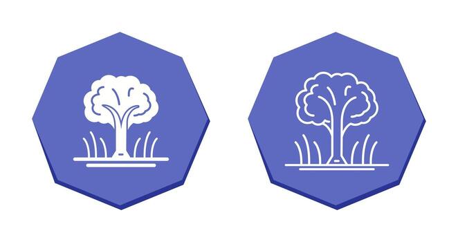 icono de vector de árbol