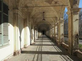 La Certosa former monastery and insane asylum entrance portal in photo