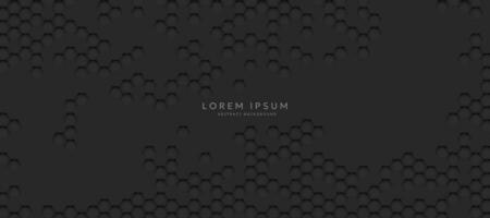 Dark background with hexagons. modern abstract background vector