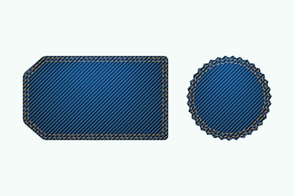 blue labels big set
