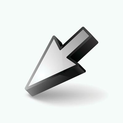 pointer on white