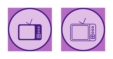 icono de vector de televisor