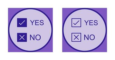 Yes No Option Vector Icon