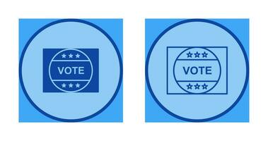 Vote Sticker Vector Icon