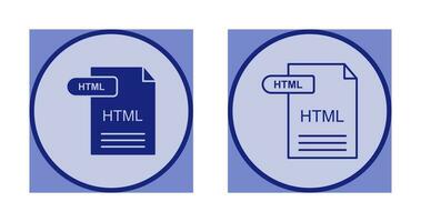 icono de vector html