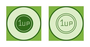 Unique 1UP Vector Icon