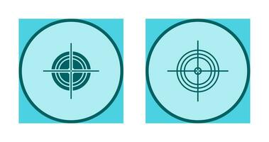 Unique Target Vector Icon