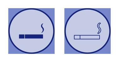 Unique Lit Cigarette Vector Icon