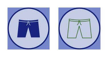 icono de vector de pantalones cortos