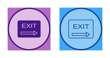 Unique Exit Vector Icon