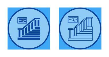 icono de vector de escalera