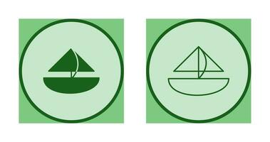 Small Yacht Vector Icon