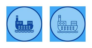 Cargo Ship Vector Icon