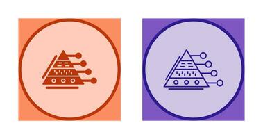 Pyramid Graph Vector Icon