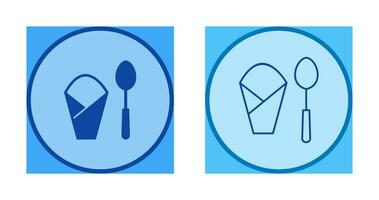 Spoon and Napkin Vector Icon