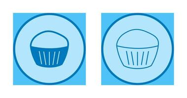 icono de vector de muffin de chocolate