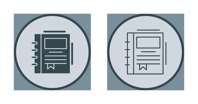 Spring Notebook Vector Icon