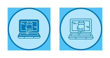 Computer Hacking Vector Icon