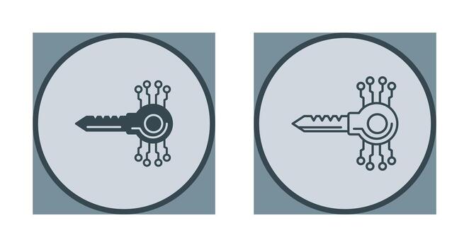 Key Code Vector Icon