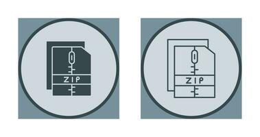 Zip File Vector Icon