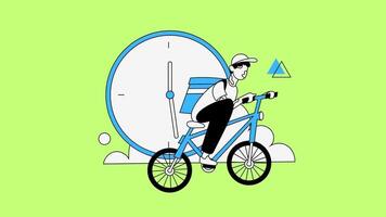 24 hours delivery service in 2d video