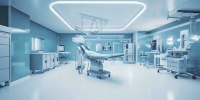 minimalistic design Interior of operating room in modern clinic. AI Generative photo