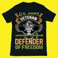 veteranos día increíble camiseta diseño para impresión vector