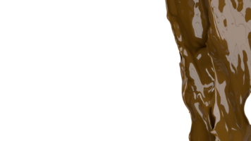 le Chocolat éclaboussure png image pour nourriture concept 3d le rendu