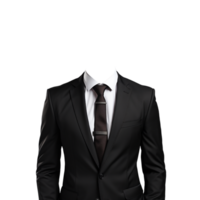 Mann passen png, Mann formal Anzug, Mann formal passen png, schwarz Anzug, transparent Hintergrund, ai generativ png